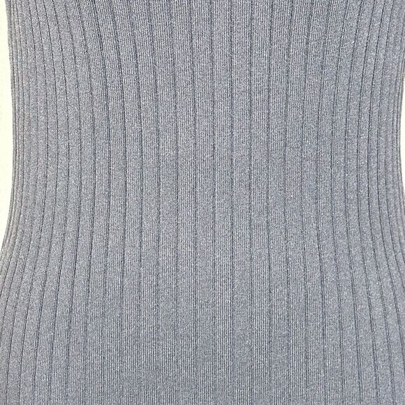 Patrizia Pepe Ribbed Knit Long Sleeve Halter Neck Sweater | Size 6 - Picture 9 of 11